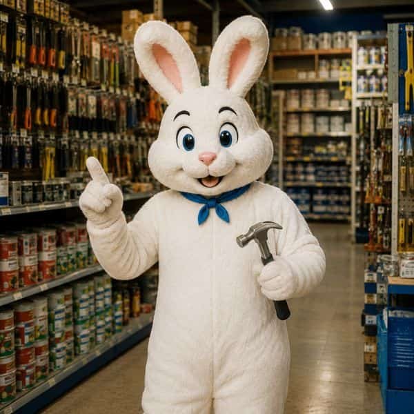 Conejo de Rank en una ferretería